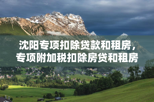  专项扣除贷款和租房，专项附加税扣除房贷和租房选哪个合适