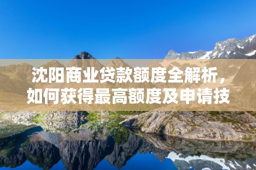 松原商业贷款额度全解析，如何获得最高额度及申请技巧